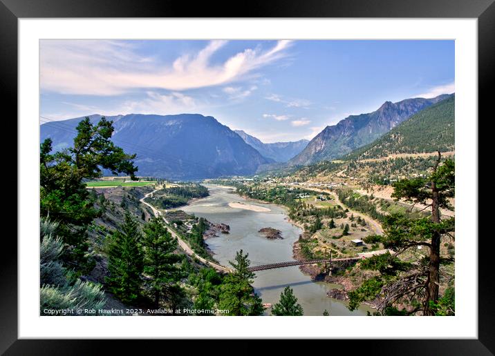 Lillooet Fraser Vally vista  Framed Mounted Print by Rob Hawkins