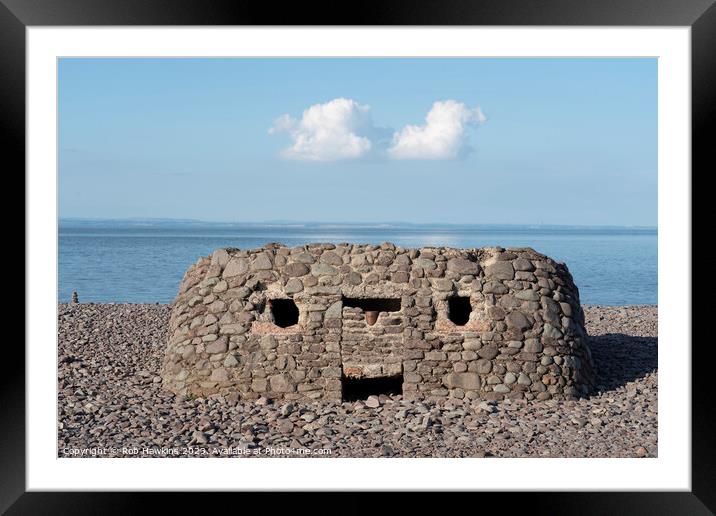 Porlock Weir smiley box  Framed Mounted Print by Rob Hawkins