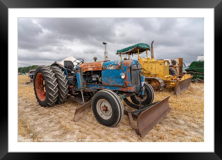 Fordson Scaper  Framed Mounted Print by Rob Hawkins