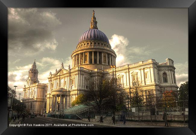 St Pauls Cathedral Framed Print by Rob Hawkins