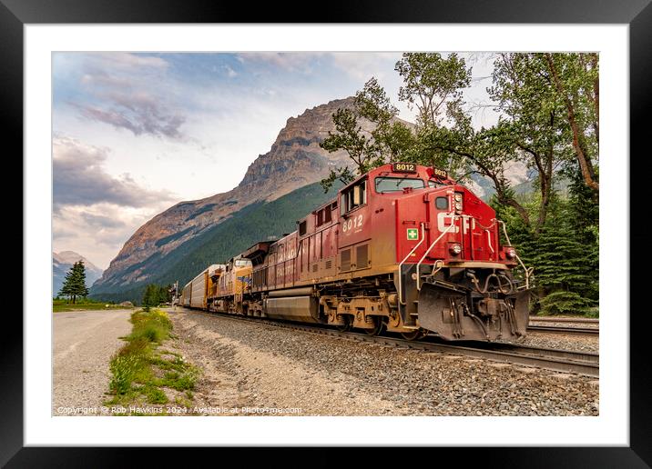 Canadian Freight at Field  Framed Mounted Print by Rob Hawkins