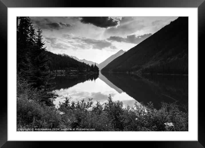 Canadian Lake Vista  Framed Mounted Print by Rob Hawkins