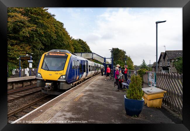 Arnside Station  Framed Print by Rob Hawkins