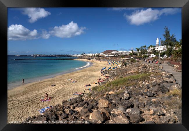 Sunny daze at Playa Dorada Framed Print by Rob Hawkins