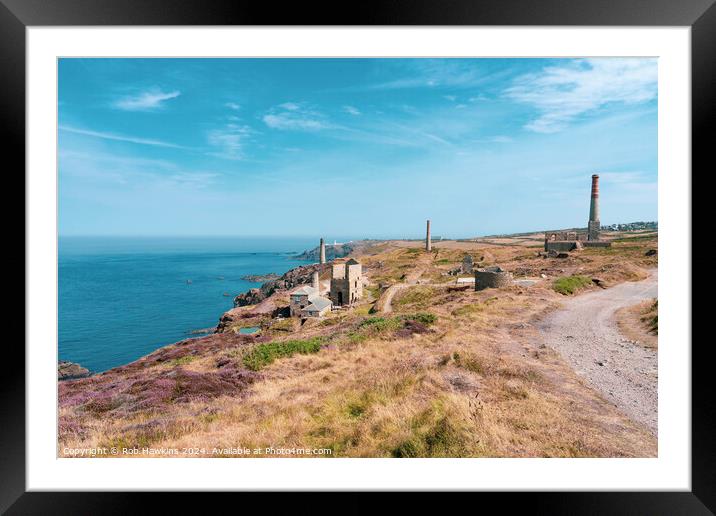 The Tin Mine of Levant  Framed Mounted Print by Rob Hawkins