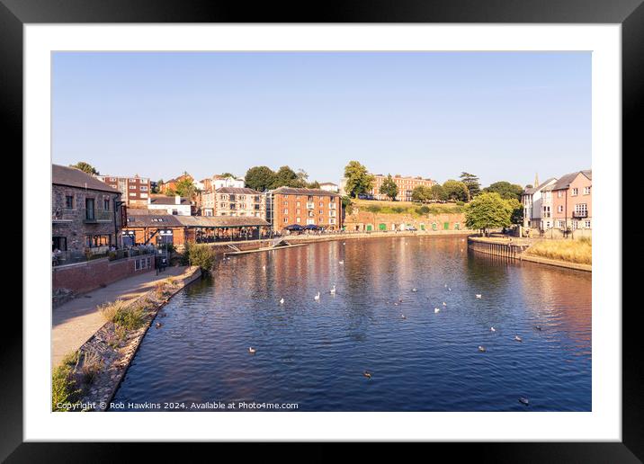 Summer at Exeter Quay Framed Mounted Print by Rob Hawkins