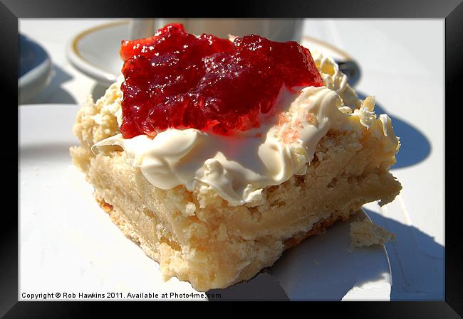 Devonshire Cream Tea Framed Print by Rob Hawkins