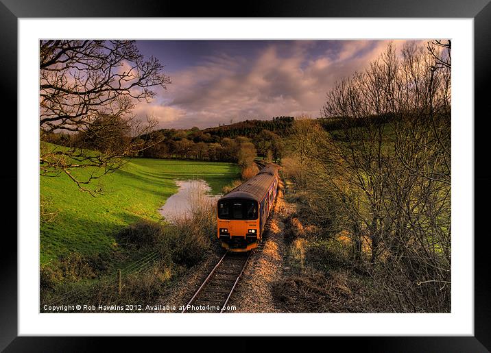 Taw Valley Framed Mounted Print by Rob Hawkins