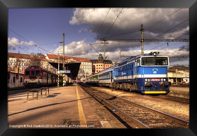 Brno Station Framed Print by Rob Hawkins