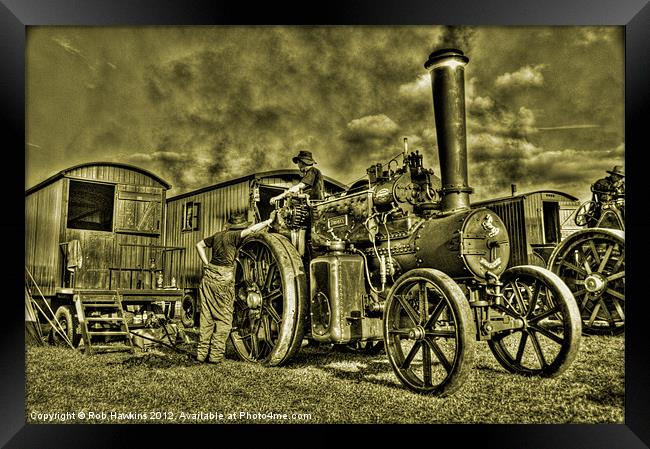 Old Traction Framed Print by Rob Hawkins