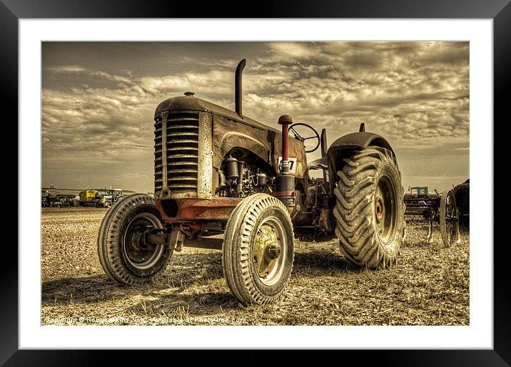 Vintage traction Framed Mounted Print by Rob Hawkins