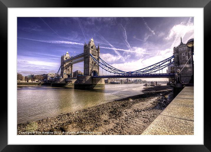 Tower Bridge Framed Mounted Print by Rob Hawkins