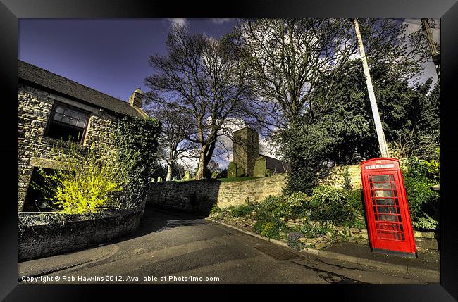 Tilted Box of Ovingham Framed Print by Rob Hawkins