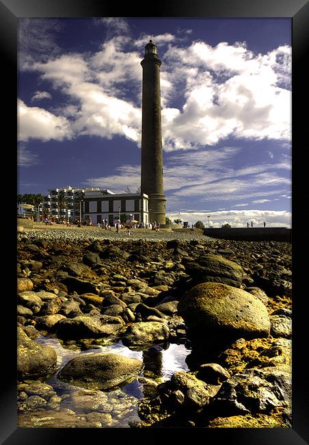 Faro Lighthouse Framed Print by Rob Hawkins