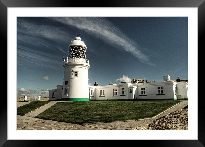 Pendeen Lighthouse Framed Mounted Print by Rob Hawkins