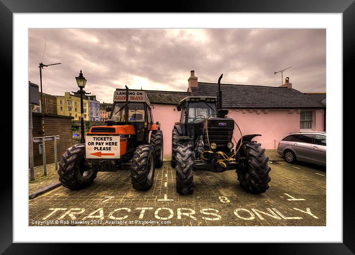 Tractors Only Framed Mounted Print by Rob Hawkins