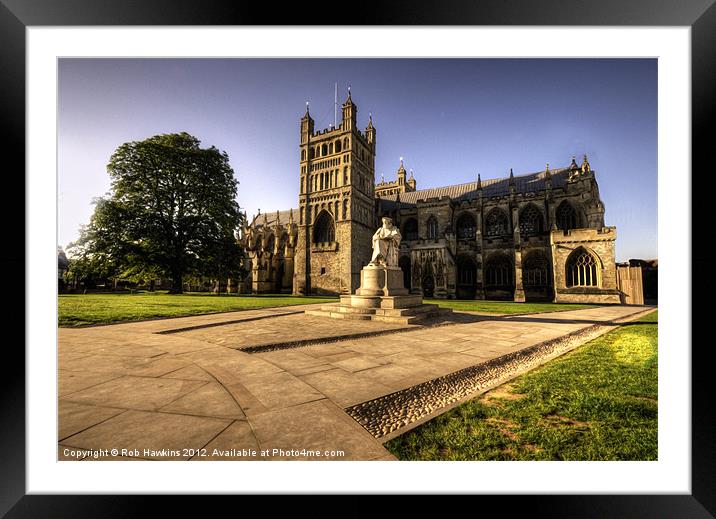 Exeter Cathedral Framed Mounted Print by Rob Hawkins