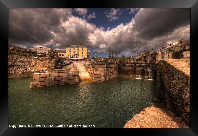 Charlestown Harbour Framed Print by Rob Hawkins