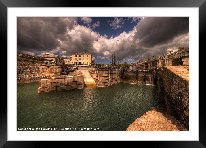 Charlestown Harbour Framed Mounted Print by Rob Hawkins