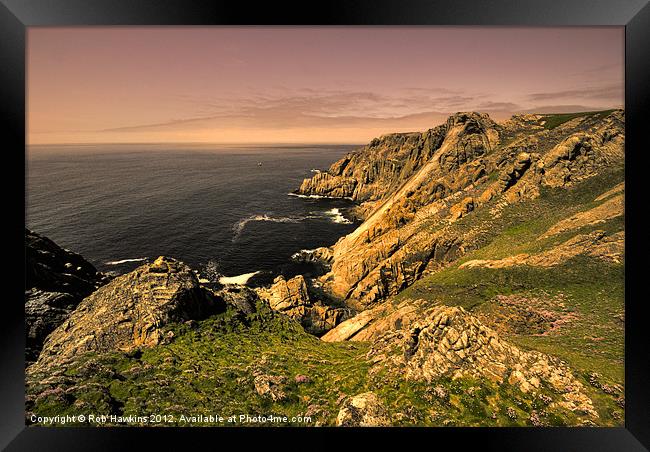 The Devils Slide Framed Print by Rob Hawkins