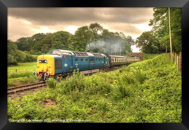 Deltic in Somerset Framed Print by Rob Hawkins