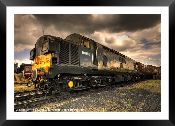 Class 37 Pioneer Framed Mounted Print by Rob Hawkins