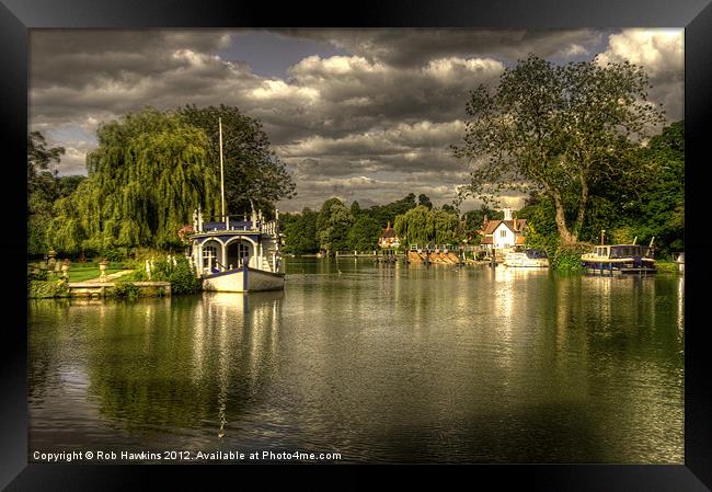 The River Thames at Streatley Framed Print by Rob Hawkins