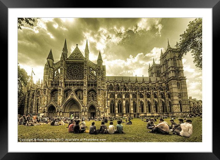 Westminster Abbey Framed Mounted Print by Rob Hawkins