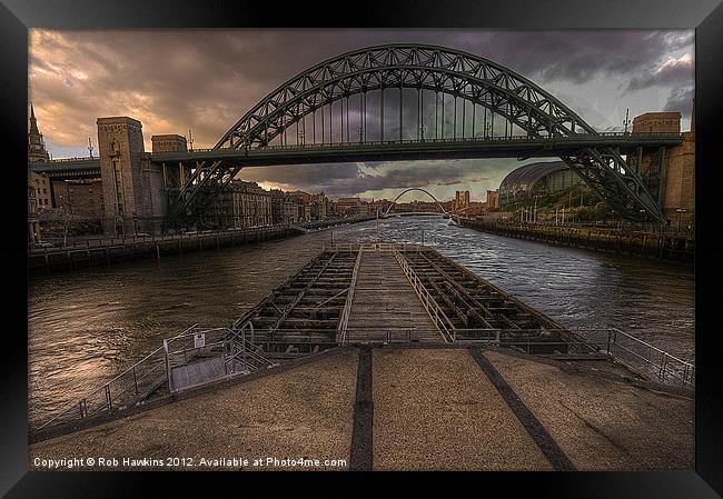 Bridges over the Tyne Framed Print by Rob Hawkins