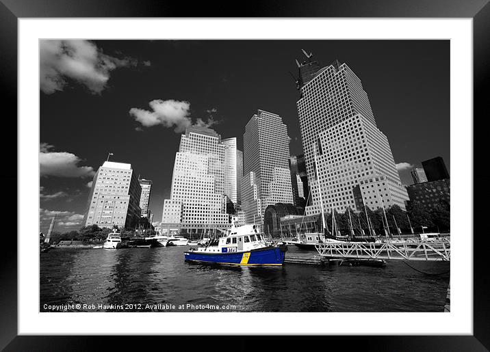NYPD blue Framed Mounted Print by Rob Hawkins