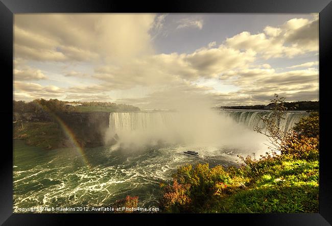 Maid in the Mist Framed Print by Rob Hawkins