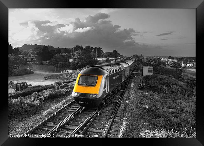 HST at the Warren Framed Print by Rob Hawkins