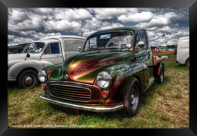 Metallic Morris Framed Print by Rob Hawkins