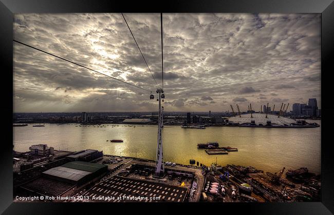 The River Thames at Greenwich Framed Print by Rob Hawkins