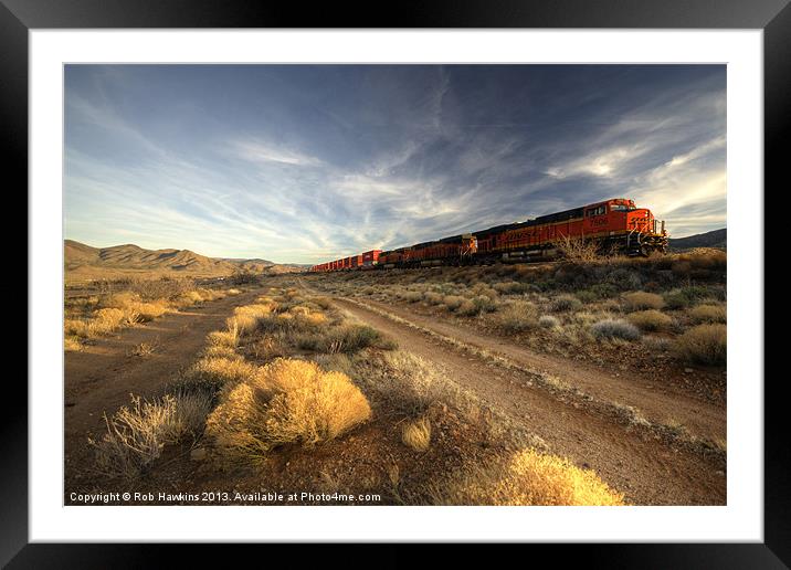 Westbound Freight Framed Mounted Print by Rob Hawkins
