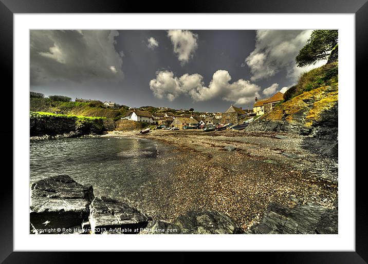 Cadgwith Cove Framed Mounted Print by Rob Hawkins