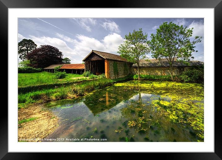 a Suffolk Barn Framed Mounted Print by Rob Hawkins