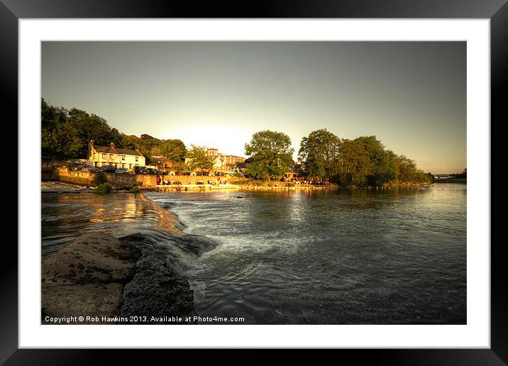 The Mill on the Exe Framed Mounted Print by Rob Hawkins