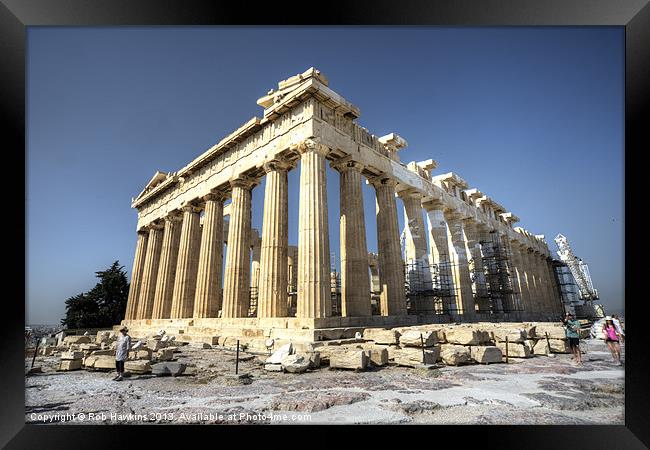 The Parthenon Framed Print by Rob Hawkins