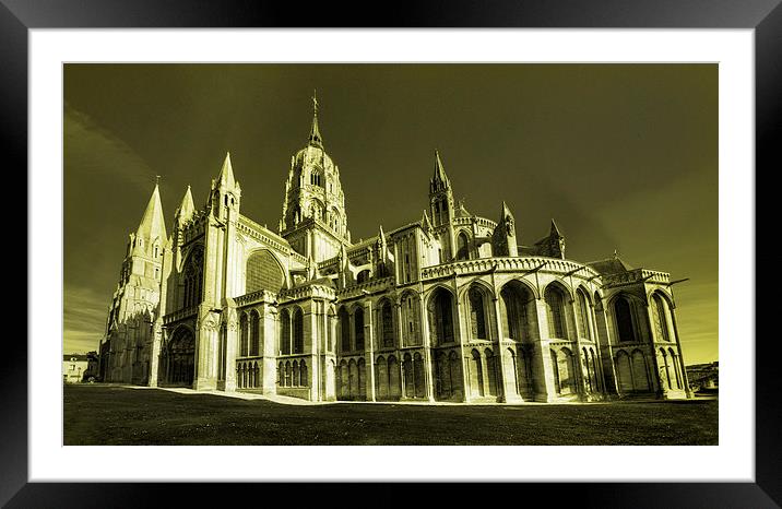 Bayeaux Cathedral Framed Mounted Print by Rob Hawkins