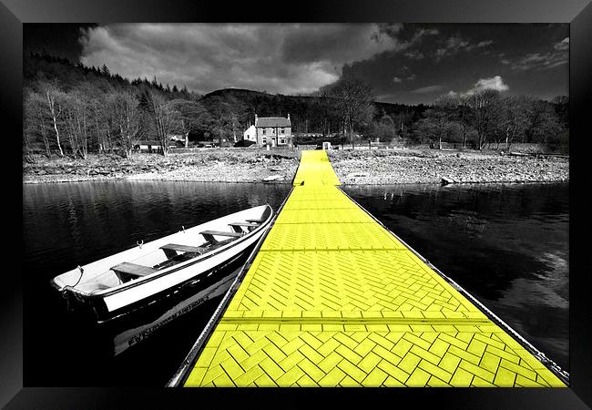 Hello Yellow brick Path Framed Print by Rob Hawkins