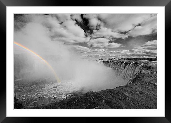 Rainbow Falls Framed Mounted Print by Rob Hawkins