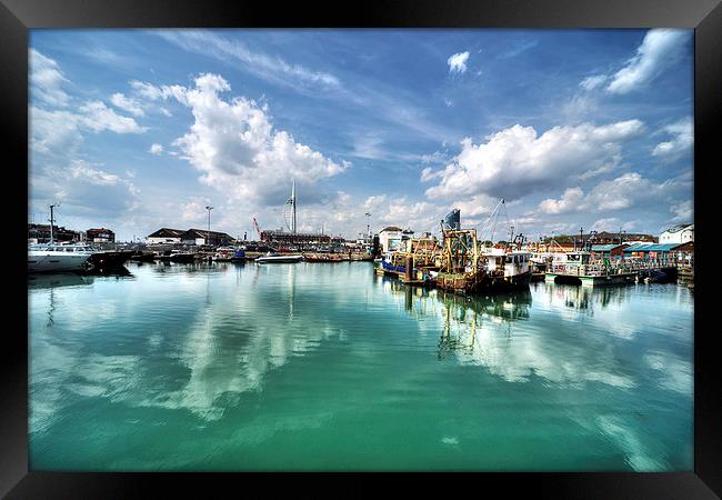 Portsmouth Old Harbour Framed Print by Rob Hawkins