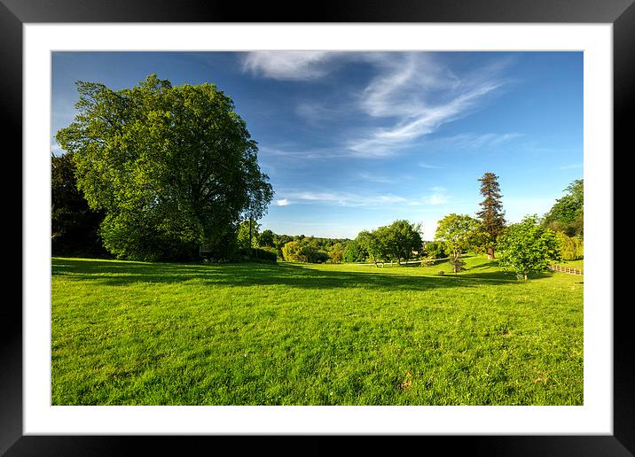 Great Tew Landscape Framed Mounted Print by Rob Hawkins