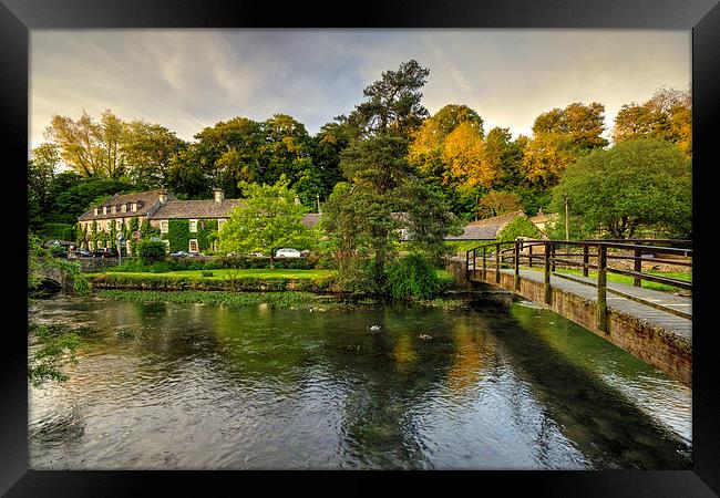The River Coln at Bibury Framed Print by Rob Hawkins