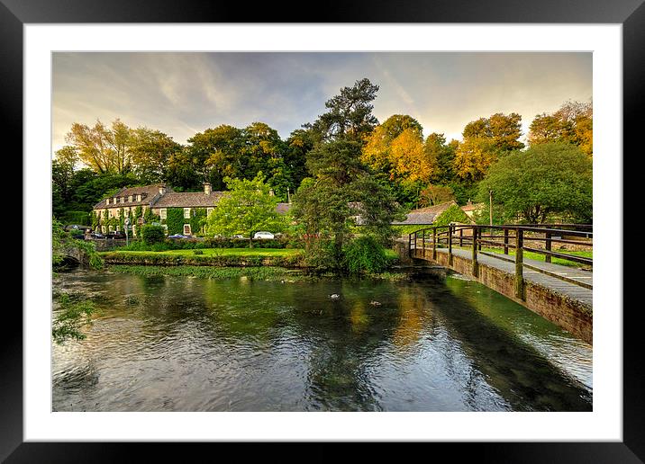 The River Coln at Bibury Framed Mounted Print by Rob Hawkins
