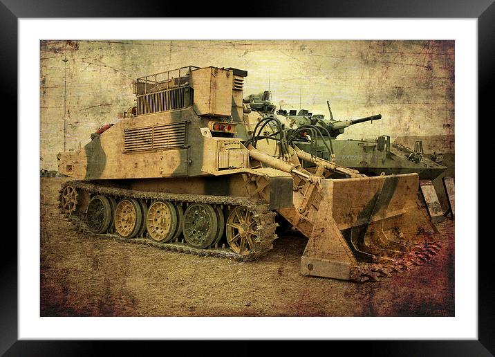 Armoured Power Framed Mounted Print by Rob Hawkins