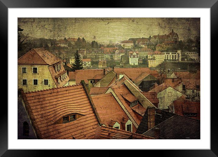 Rooftops of Meissen Framed Mounted Print by Rob Hawkins