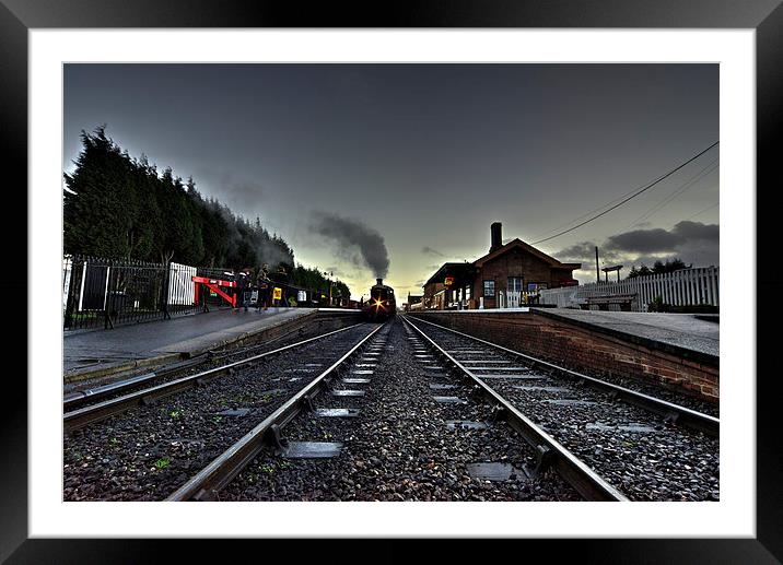 Bishops Lydeard by Dusk Framed Mounted Print by Rob Hawkins
