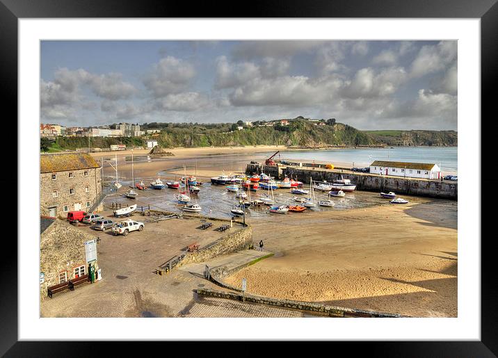 The harbour at Tenby Framed Mounted Print by Rob Hawkins